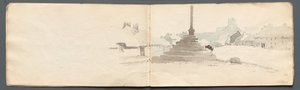 Sketchbook: Norham, 1814. de Samuel Prout