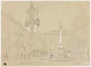 Praça em Aix-en-Provence de Samuel Prout