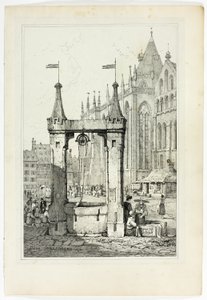 St Omer, Estrasburgo, a partir de fac-símiles de esboços feitos na Flandres e na Alemanha de Samuel Prout