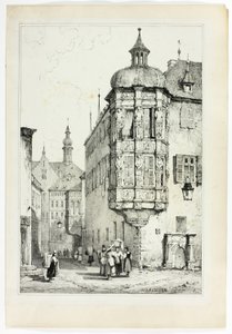 Wurzburg, a partir de fac-símiles de esboços feitos na Flandres e na Alemanha de Samuel Prout