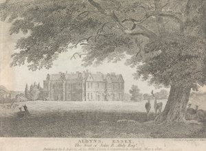 Albyns, Essex, The Seat of John R. Abdy, Esquire (publicado por L. Asperne); página 7 (Volume Um) de Samuel Rawle