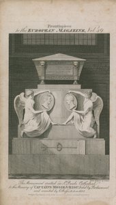 O monumento erigido na Catedral de São Paulo de Samuel Rawle