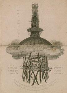 O observatório erigido acima da cruz da Catedral de São Paulo