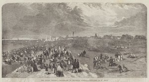 A revisão naval, passeio na terra comum de Southsea