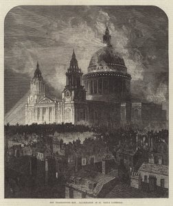 O Dia De Ação De Graças, Iluminação Da Catedral De São Paulo de Samuel Read