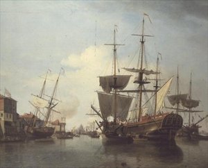 Carvão no Tamisa, perto de Deptford de Samuel Scott