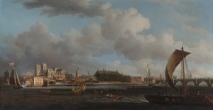 Westminster de Lambeth, com a Barcaça Ceremonial da Ironmongers
