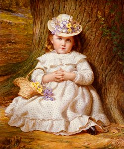 Prímulas e Bluebells de Samuel Sidley