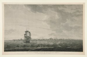 Uma vista de Charles-town, a capital da Carolina do Sul de Samuel Smith
