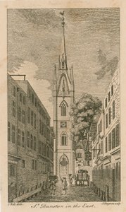 St Dunstan está no leste, Londres de Samuel Wale