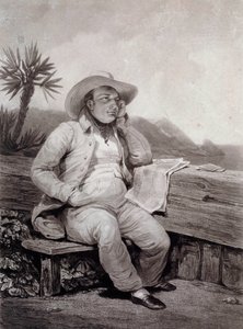 Retrato de Napoleão I (1769-1821) a Sainte Helene Engraving de Samuel William Reynolds (1773-1835) 1820 Ile d