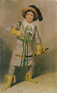 George Smith (1777-1836) como Schampt em &39;The Woodman&39;s Hut&39; por WH Arnold no Drury Lane Theatre, 1816-17