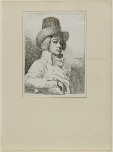 Retrato de B. Reading, gravador de Samuel de Wilde