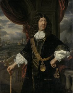 Retrato de Mattheus van den Broucke (1620-1685). Conselheiro das Índias de Samuel van Hoogstraten