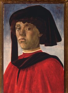 Retrato do Jovem com Boina (pintura, c.1470) de Sandro Botticelli