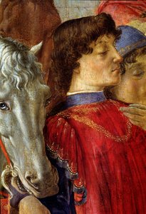 A Adoração dos Magos, detalhe de Lorenzo de