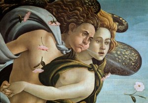 O nascimento de Vénus (detalhe) de Sandro Botticelli