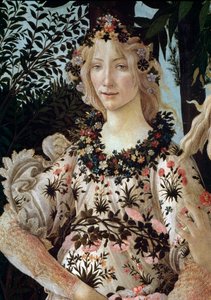 A mola. Detalhe (tempera no painel de Sandro Botticelli
