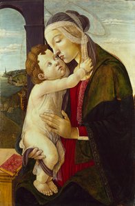The Virgin and Child, c1480-1500. Artistas: Sandro Botticelli, Desconhecido. de Sandro Botticelli