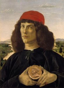 Retrato de um estranho com a medalha de Cosimo a de Sandro Botticelli