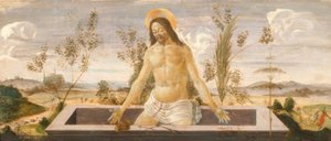 Cristo na sepultura de Sandro Botticelli