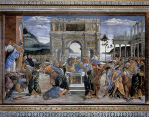 O castigo da corá apodrecida de Sandro Botticelli
