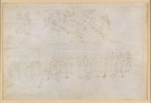 A Divina Comédia, Inferno XXIII. Virgílio e Dante no oitavo círculo do Inferno (Malebolge), 6.ª Bolgia: Castigo dos hipócritas de Sandro Botticelli