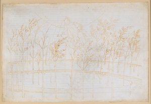 A Divina Comédia, Paraíso I: Ascensão ao Céu de Fogo. Beatriz explica a Dante as forças que regem o Universo de Sandro Botticelli