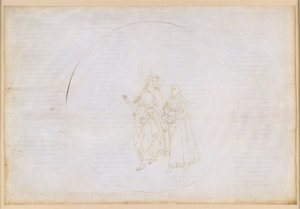 A Divina Comédia, Paraíso XIII. Quarta esfera planetária (céu solar): Tomás de Aquino explica a Dante o princípio do amor divino e da Trindade de Sandro Botticelli