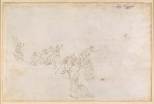 A Divina Comédia, Purgatório II. Pré-Purgatório, Anel da Ilha: Chegada das almas; Conversa com Casella de Sandro Botticelli