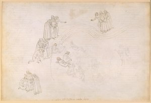 A Divina Comédia, Purgatório VII. Pré-Purgatório, Zona Intermédia: Vale dos Príncipes Negligentes de Sandro Botticelli