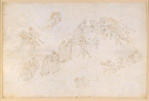 A Divina Comédia, Purgatório V. Pré-Purgatório, Zona Intermédia: os que morreram em consequência de um ato de violência de Sandro Botticelli