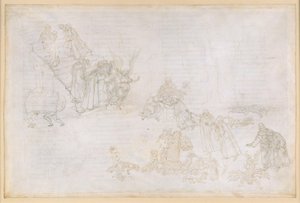 A Divina Comédia, Purgatório XII. Primeiro anel do Purgatório: imagens do castigo pela soberba; o anjo diante dos degraus que conduzem ao segundo anel de Sandro Botticelli
