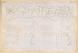 A Divina Comédia, Purgatório XXV. Ascensão ao sétimo anel do Purgatório: ensinamento sobre a materialidade das sombras; penitência dos luxuriosos de Sandro Botticelli