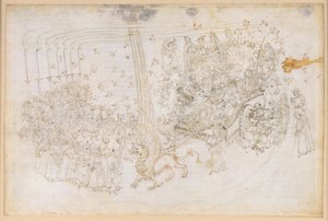 A Divina Comédia, Purgatório XXX. O Paraíso Terrestre: Beatriz na carruagem triunfal de Sandro Botticelli