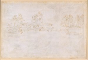 A Divina Comédia, Purgatório XX. Quinto anel do Purgatório: a penitência dos avarentos e dos esbanjadores; conversa com Hugo Capet de Sandro Botticelli