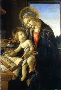 Madonna e criança Madonna do livro, 1483. de Sandro Botticelli