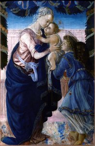 Madonna e criança com um anjo de Sandro Botticelli