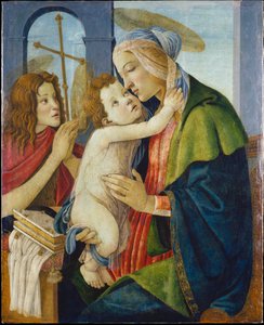 Madona com o Menino e São João Menino de Sandro Botticelli