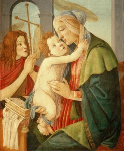 Madonna com criança e Johannesknaben de Sandro Botticelli