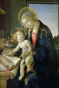 Madonna do Livro (Tempera e óleo sobre painel de madeira) c. 1480-81