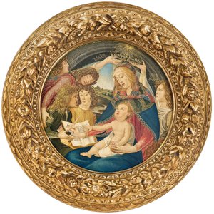 Madonna do Magnificat, círculo de Ricciardo Meacci de Sandro Botticelli