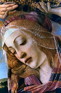 Madonna do detalhe Magnificat, 1482 de Sandro Botticelli