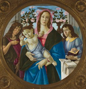 Madona com o Menino Jesus, São João Batista e um Anjo de Sandro Botticelli