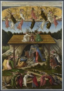 Nascimento místico de Cristo. 1500 de Sandro Botticelli