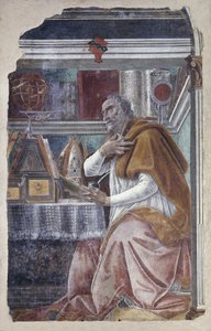 Santo Agostinho em Seu Estudo de Sandro Botticelli