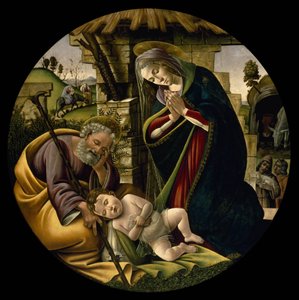 A Adoração do Menino Jesus de Sandro Botticelli