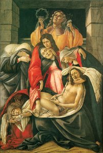 A lamentação sobre o Cristo morto de Sandro Botticelli