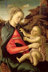 A Virgem e o Menino (Madonna dos Guidi da Faenza) c.1465-70 de Sandro Botticelli