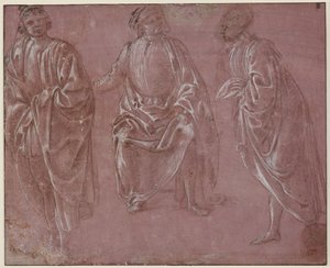 Três figuras trajadas de Sandro Botticelli